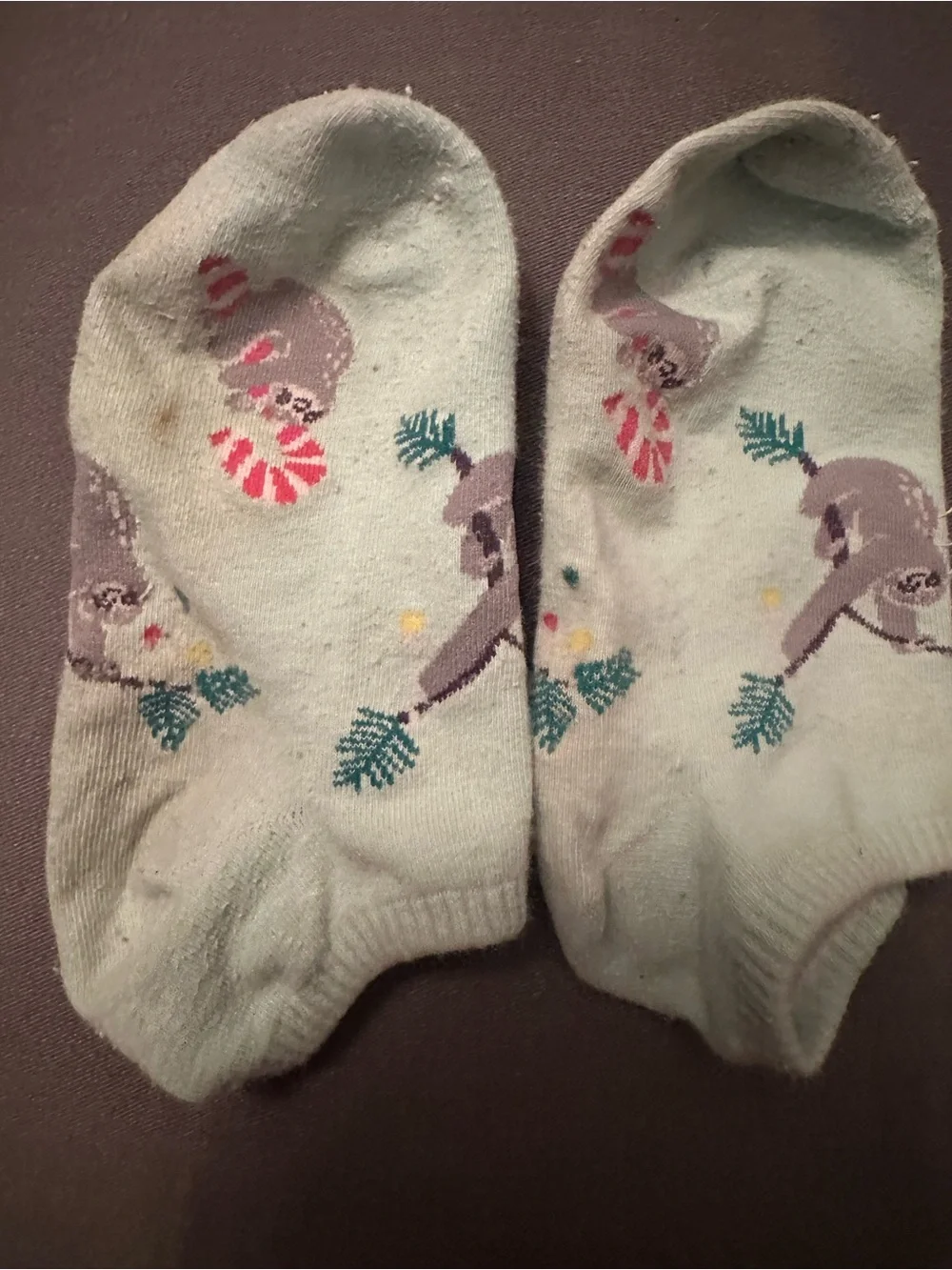Mint Green Sloth Ankle Socks From Hot Sox Women’s